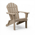 Adirondack-Gartenstuhl 83 x 76 x 97 cm Taupe Kunststoff für Terrasse und Garten mit Armlehnen