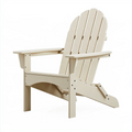 Adirondackstuhl 79 x 88 x 98 cm aus Holz in Creme klappbar für Garten und Terrasse