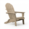 Adirondackstuhl 80 x 90 x 98 cm Holz Beige für Garten mit hoher Rückenlehne