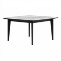 Esstisch 160 x 90 x 75 cm Holzwerkstoff Grau Schwarz rechteckig modern