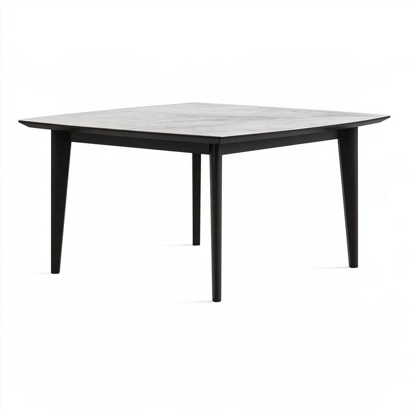 Esstisch 160 x 90 x 75 cm Holzwerkstoff Grau Schwarz rechteckig modern